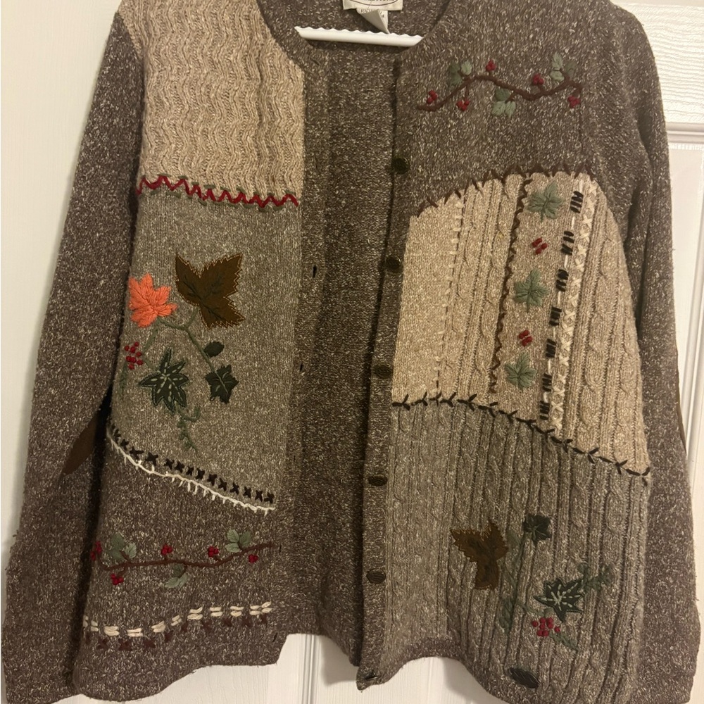 Northern Reflections Brown and Tan Cardigan